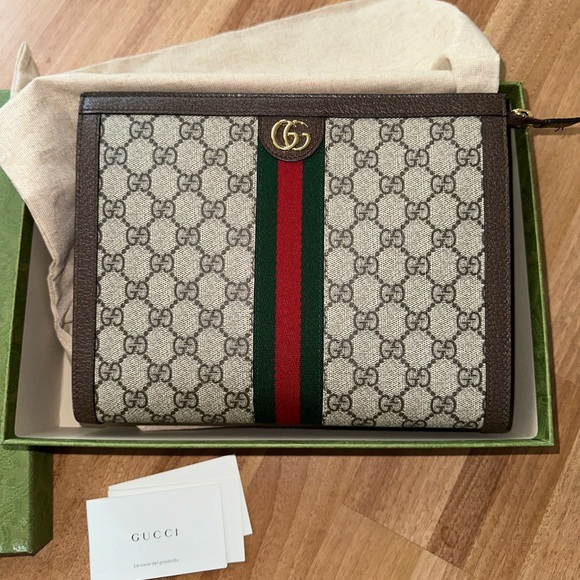 Gucci Ophidia Pouch in GG Supreme Canvas - Picture 3 of 15